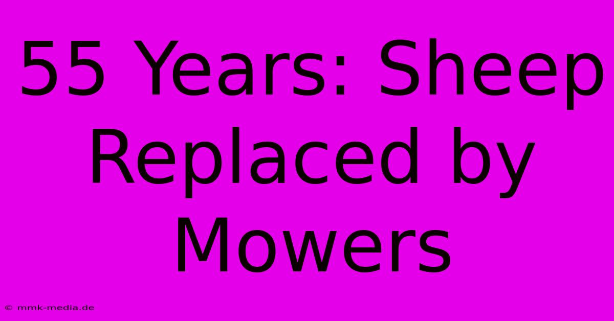 55 Years: Sheep Replaced By Mowers