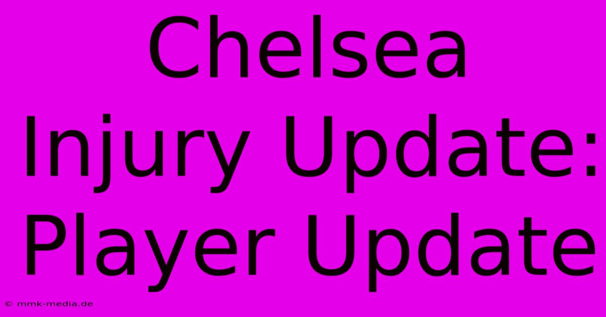 Chelsea Injury Update: Player Update