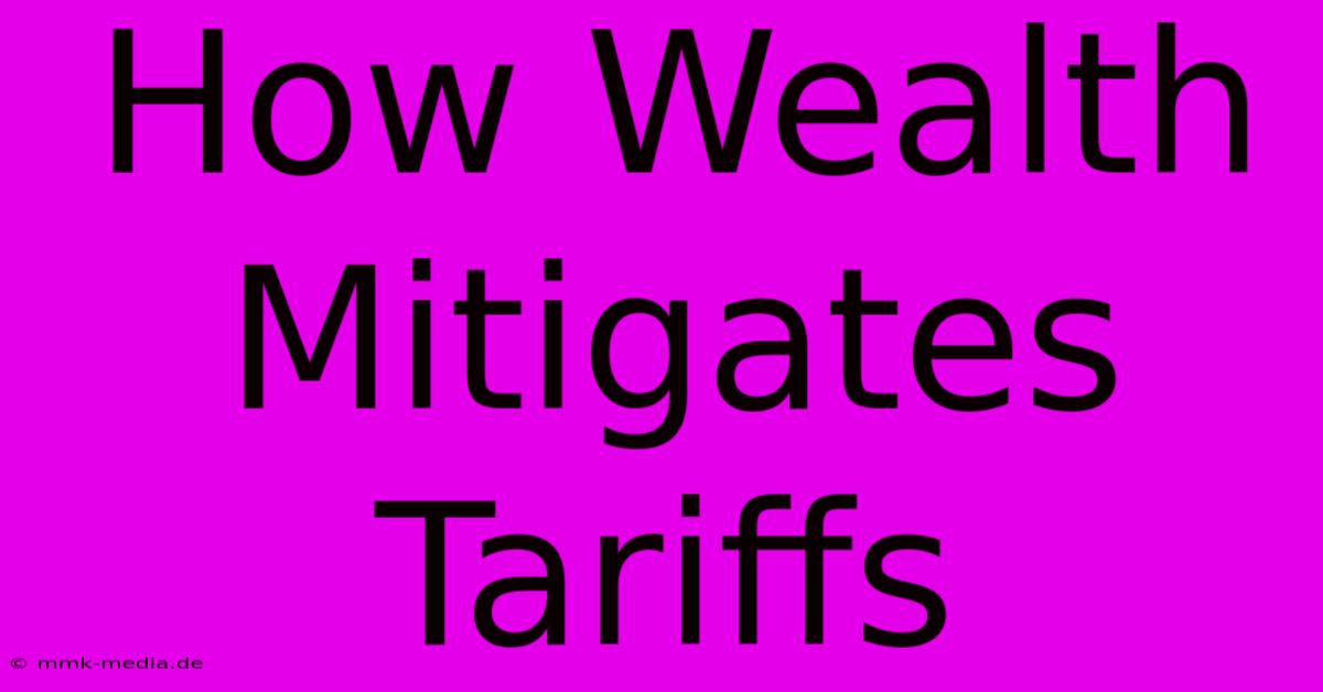 How Wealth Mitigates Tariffs