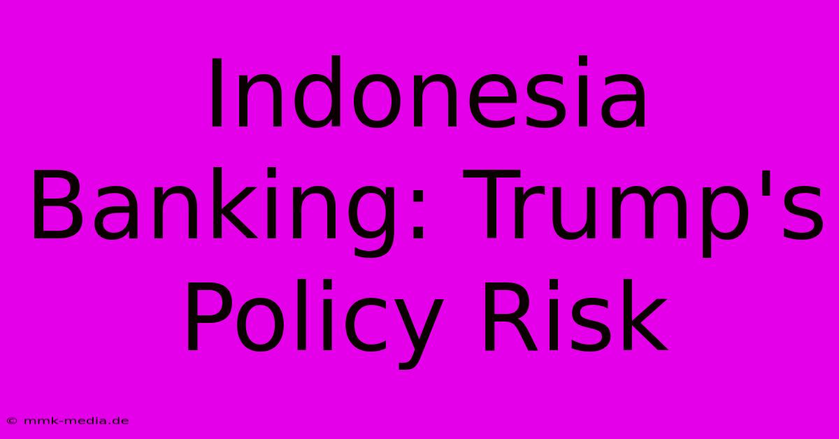 Indonesia Banking: Trump's Policy Risk