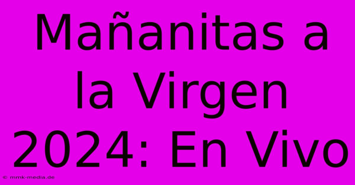 Mañanitas A La Virgen 2024: En Vivo