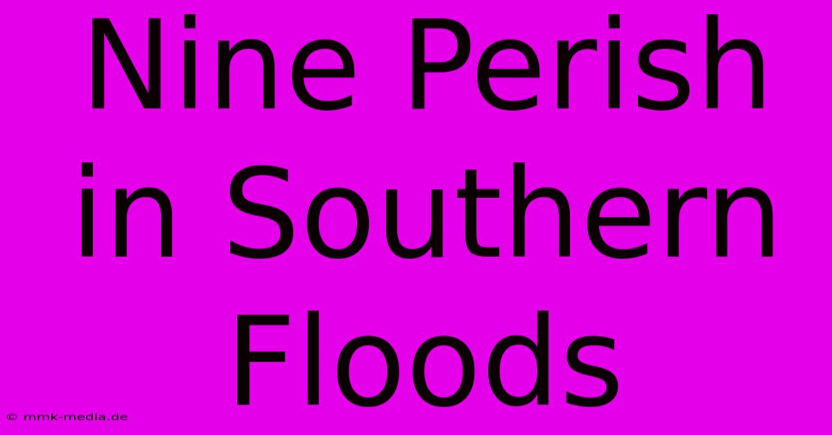 Nine Perish In Southern Floods