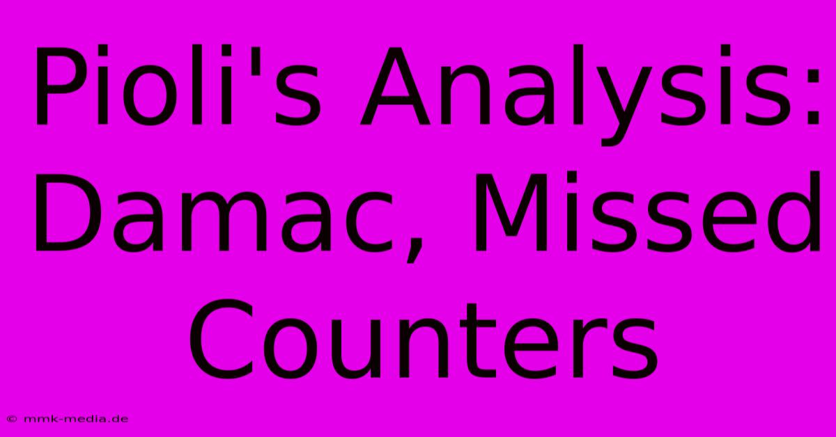 Pioli's Analysis: Damac, Missed Counters