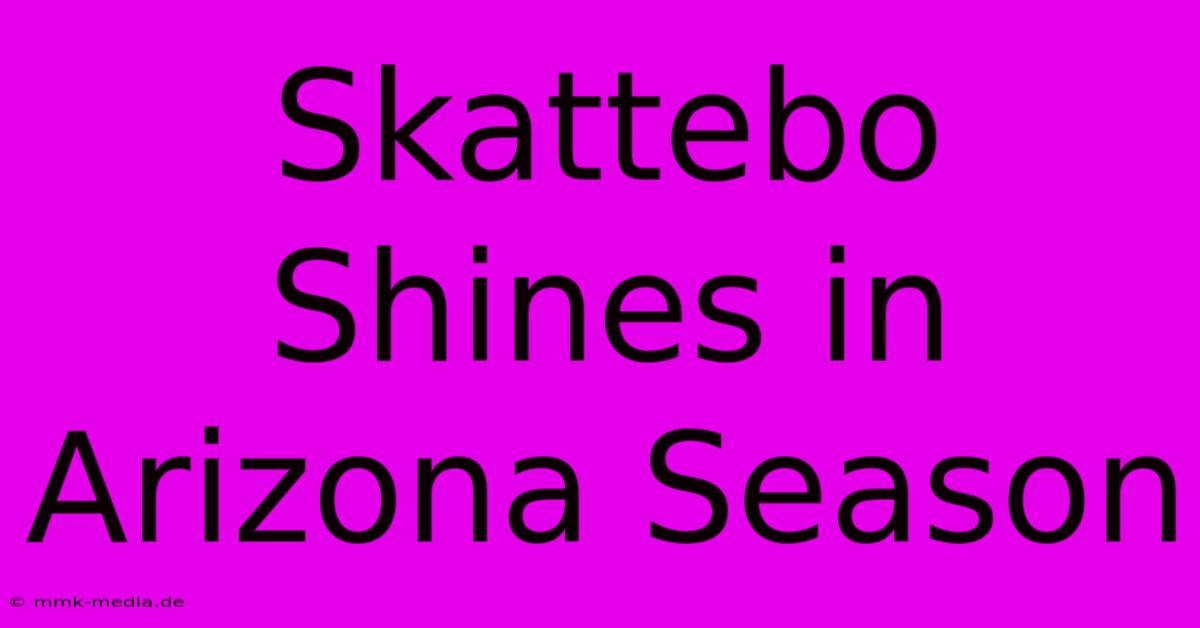 Skattebo Shines In Arizona Season