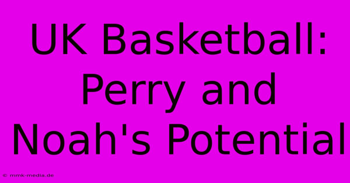 UK Basketball:  Perry And Noah's Potential