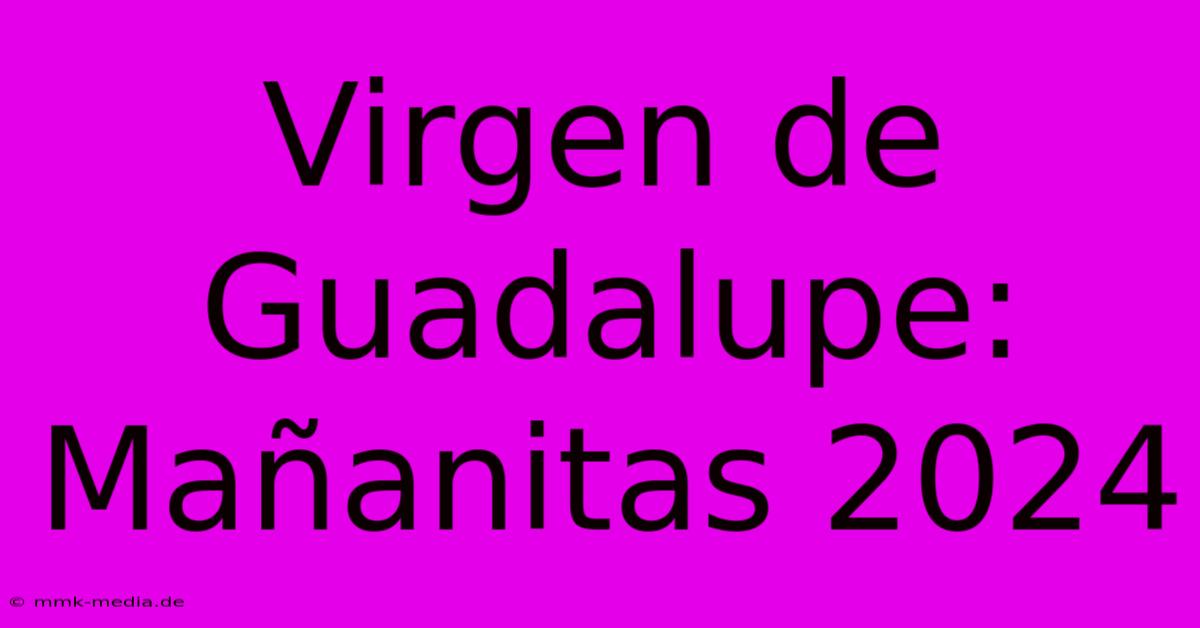 Virgen De Guadalupe: Mañanitas 2024